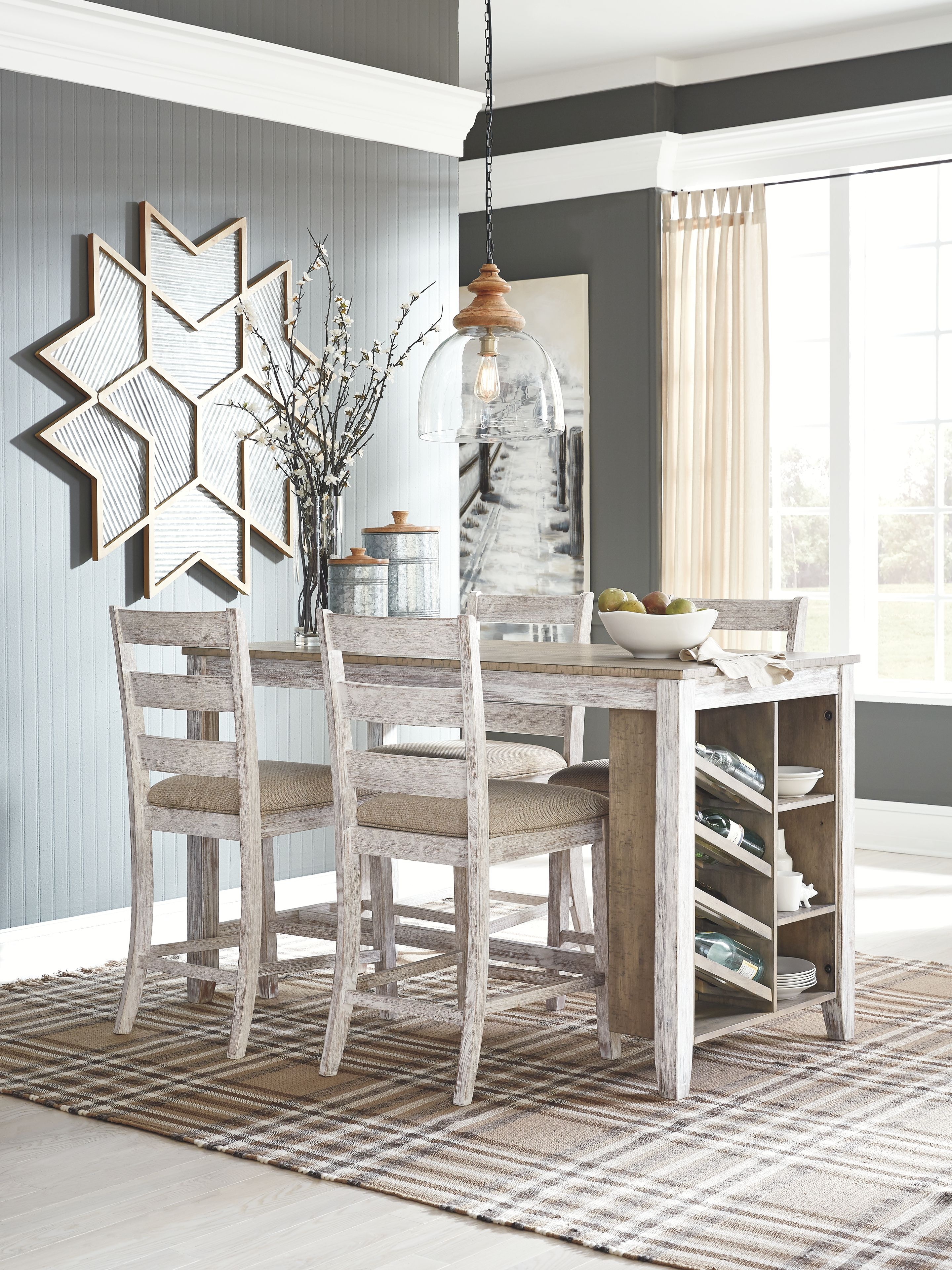 Signature Design by Ashley Dining Room Skempton Counter Height Dining Table D39432 Furniture