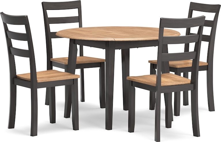 Signature Design by Ashley Gesthaven Dining Table and 4 Chairs D396D1