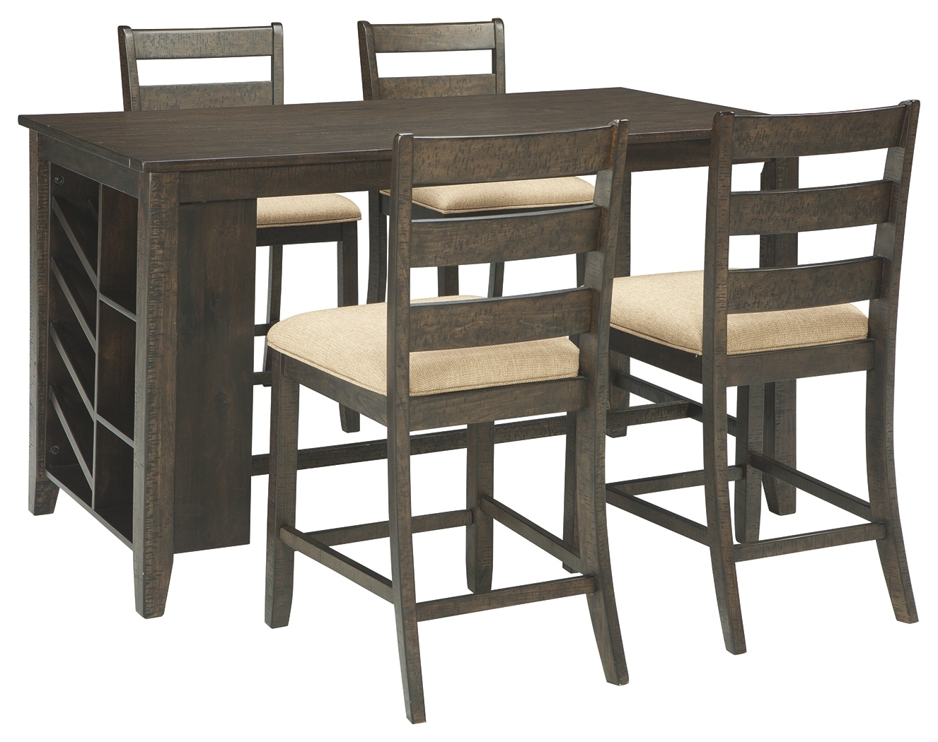 Ashley 5 counter online dining set