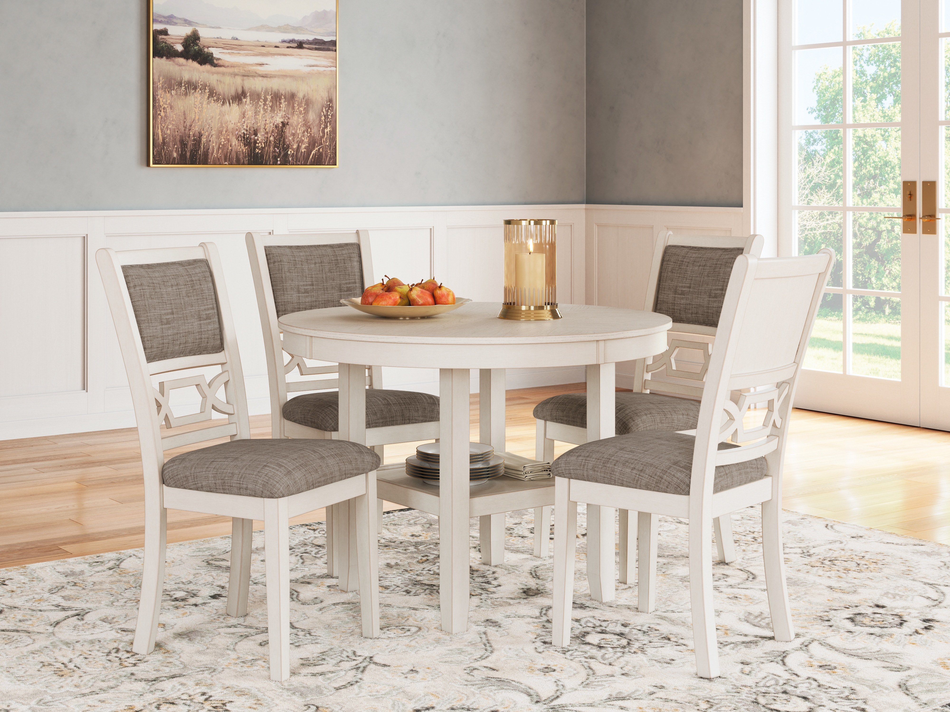 Ashley Erinberg Erinberg Dining Table and 4 Chairs (Set of 5) D423