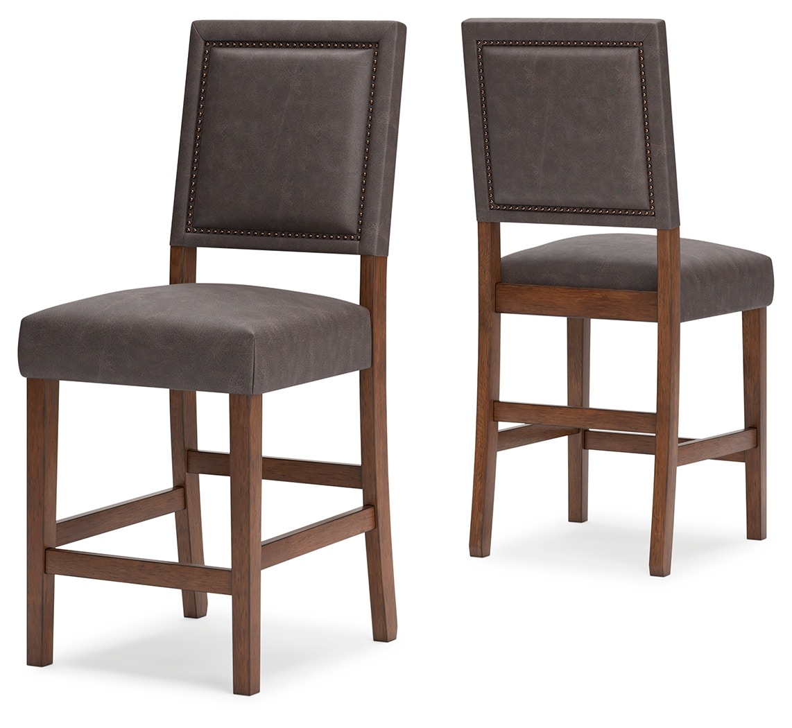 ashley bar stools leather