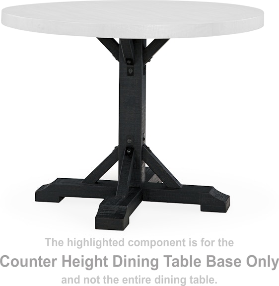 Signature Design by Ashley Valebeck Counter Height Dining Table Base at Woodstock Furniture & Mattress Outlet