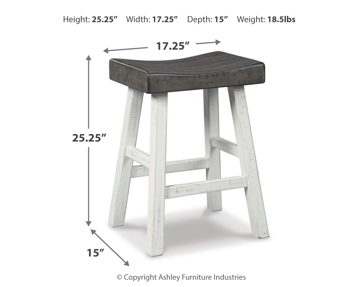 Ashley furniture glosco counter deals height bar stool