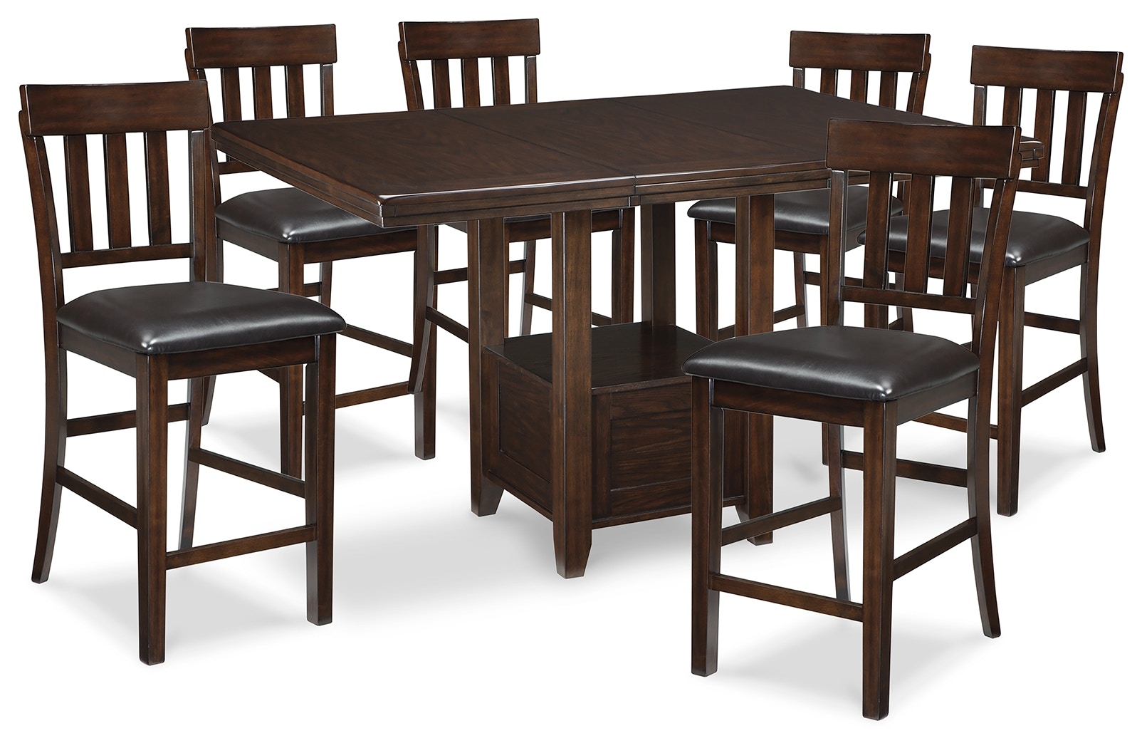 Bar height table and store 6 chairs