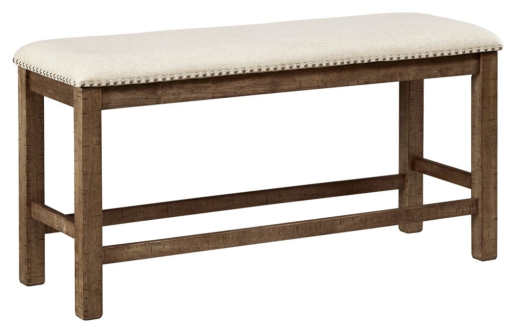 Counter height deals wood bench