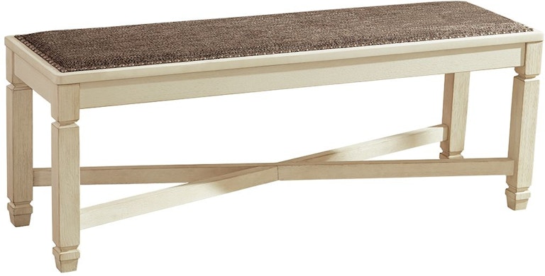 Signature Design by Ashley Bolanburg Dining Room Cushioned Bench D647-00 D647-00