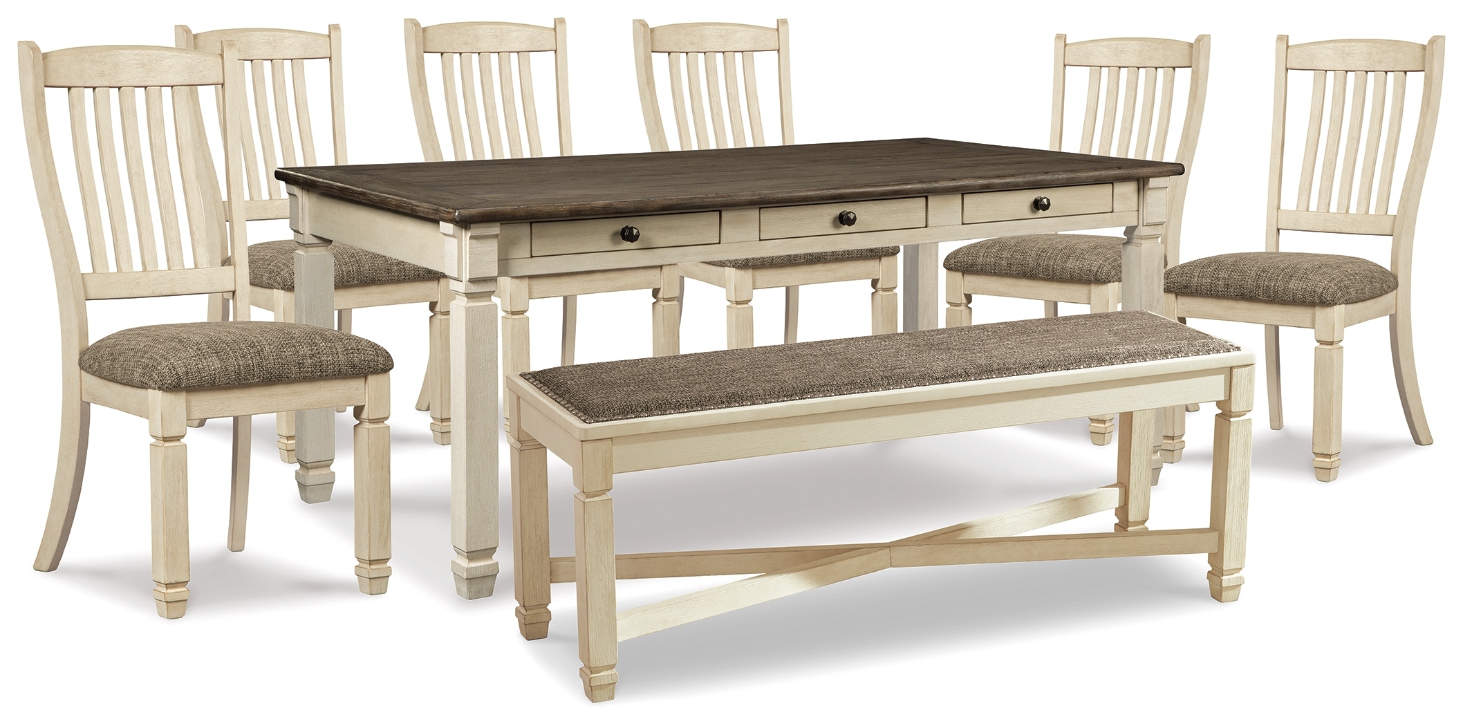 Bolanburg dining deals set with bench