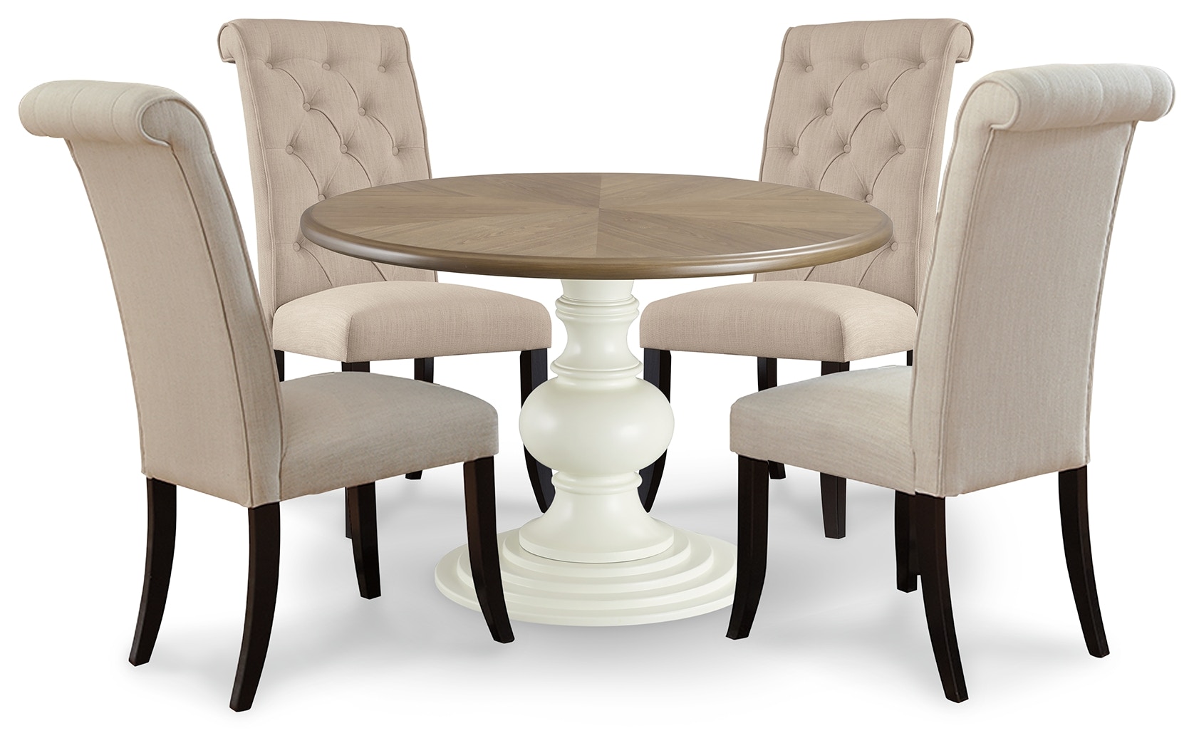 Cream extending dining online table