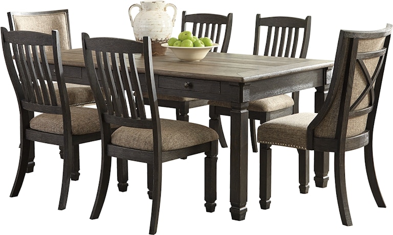 Signature Design by Ashley Tyler Creek Dining Table with 6 Chairs D736D7 D736D7