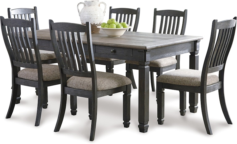 Signature Design by Ashley Tyler Creek Dining Table and 6 Chairs D736D4