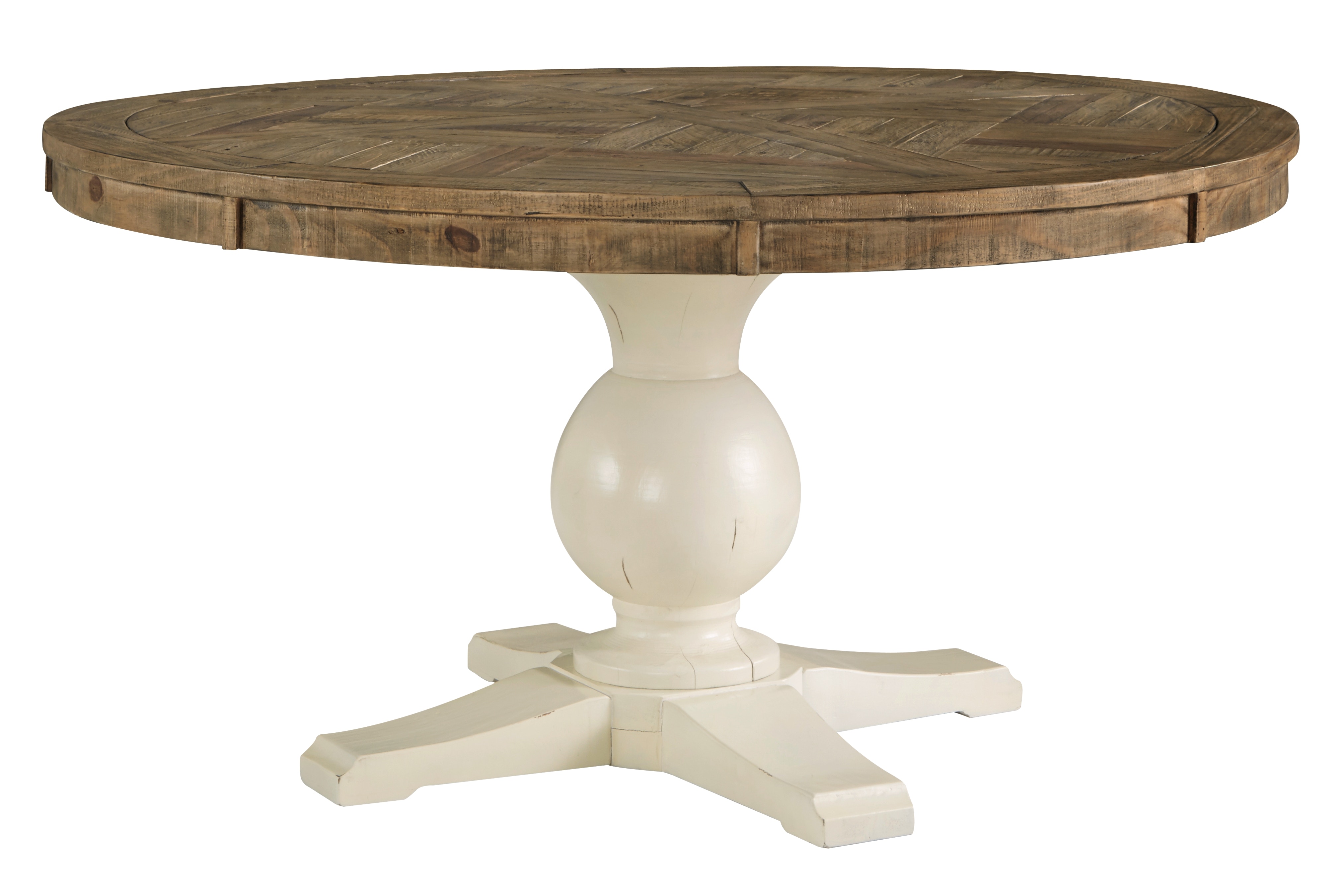 Ashley grindleburg light brown outlet round dining table