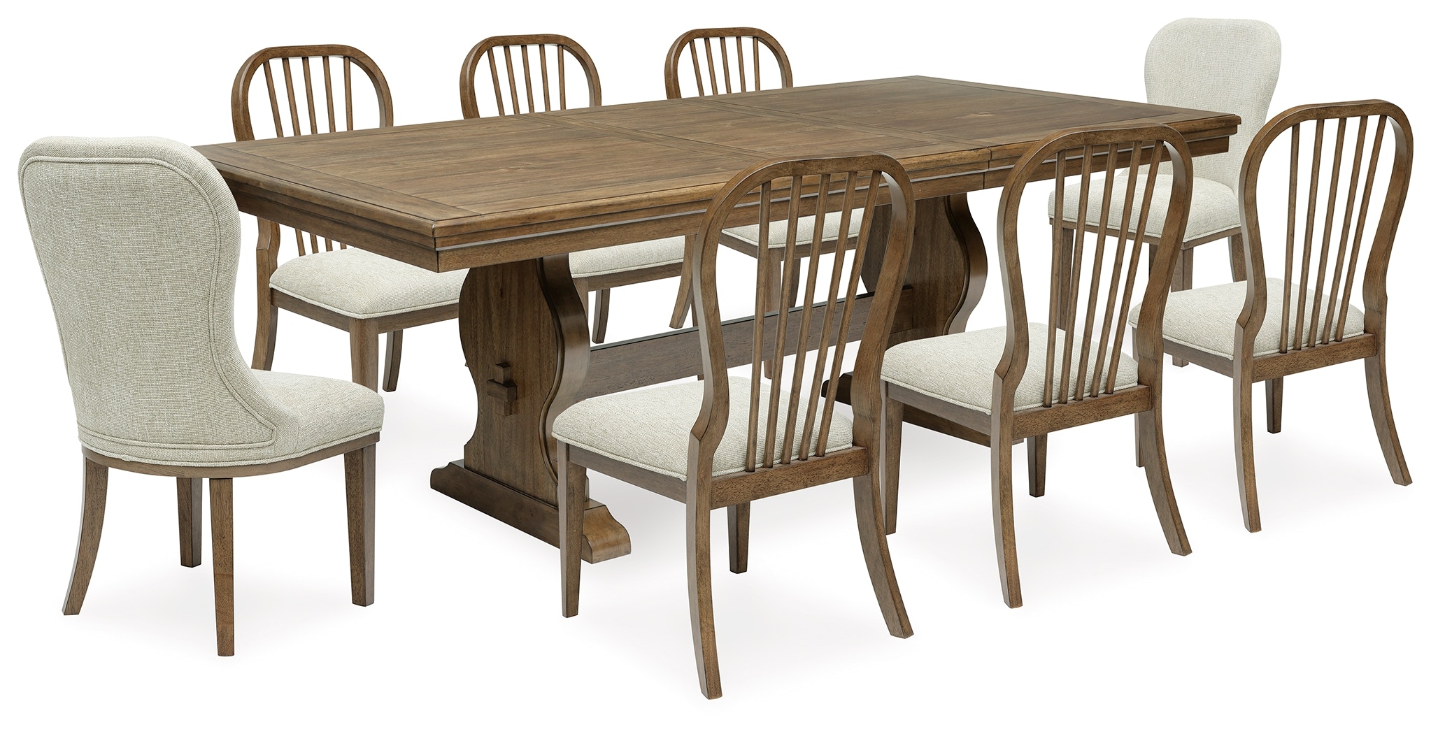 Benchcraft Casual Dining Sturlayne Dining Table and 8 Chairs