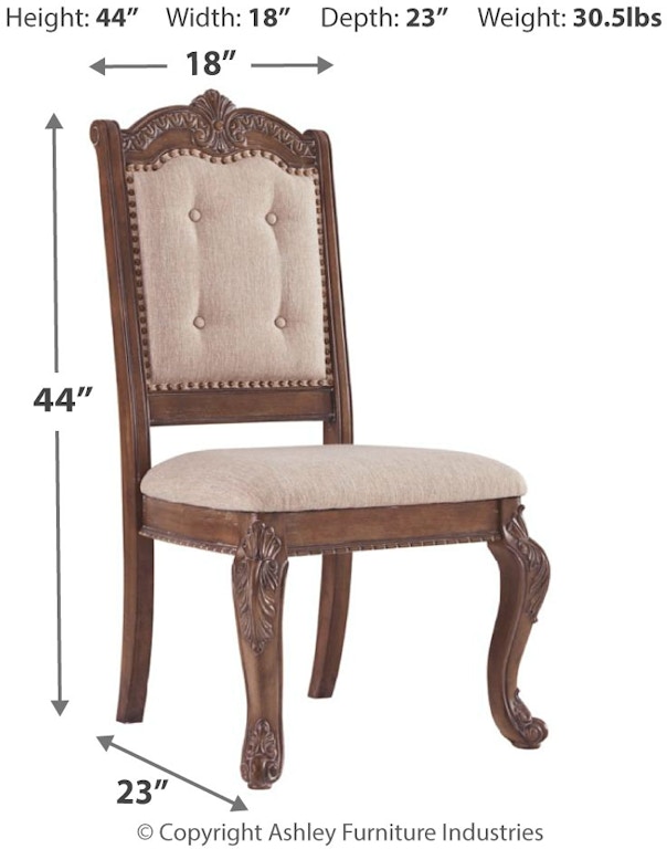 Signature Design by Ashley Dining Room Charmond Dining Chair D803-01 - Dow  Furniture - Waldoboro
