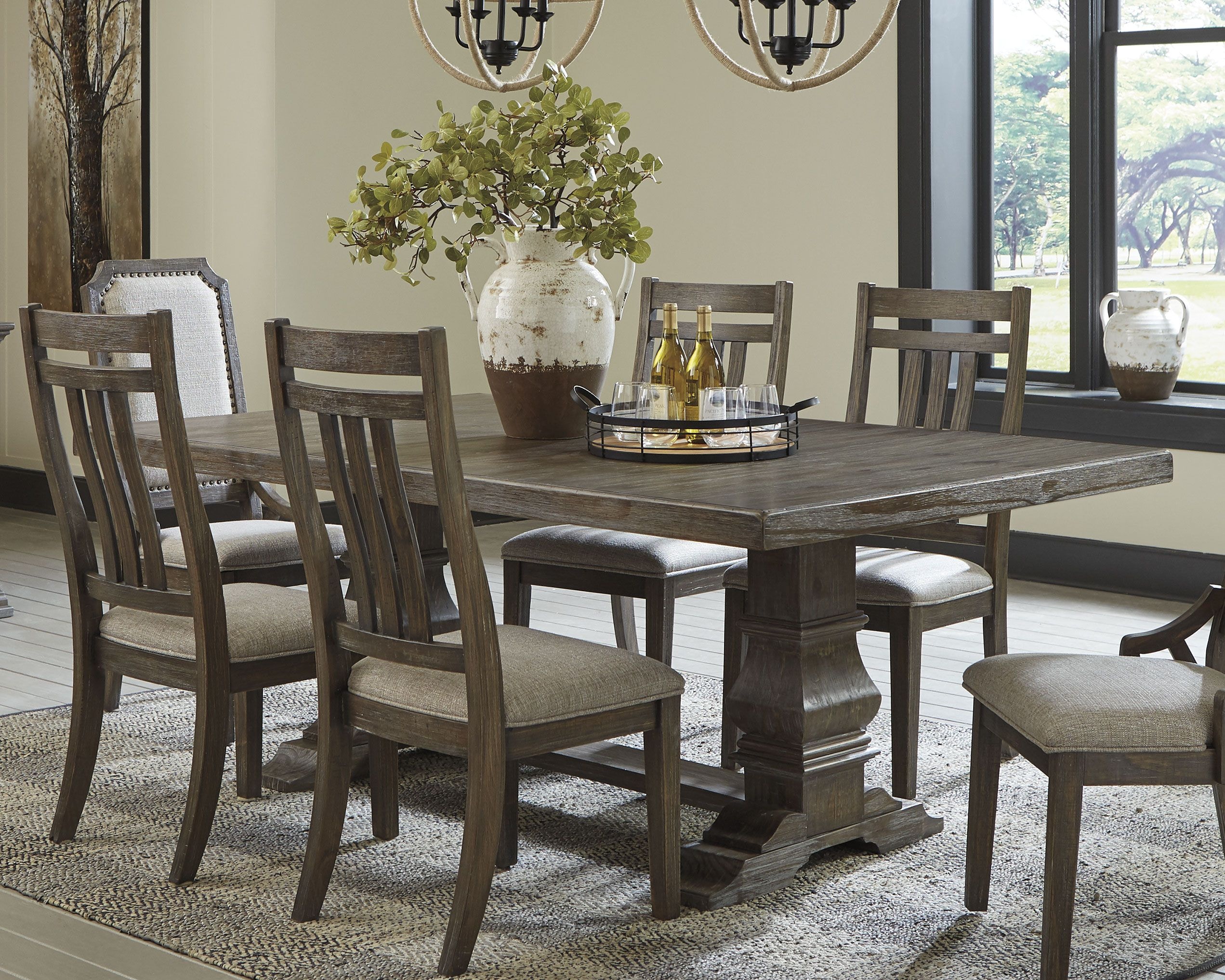 High top table and deals chairs ashley furniture