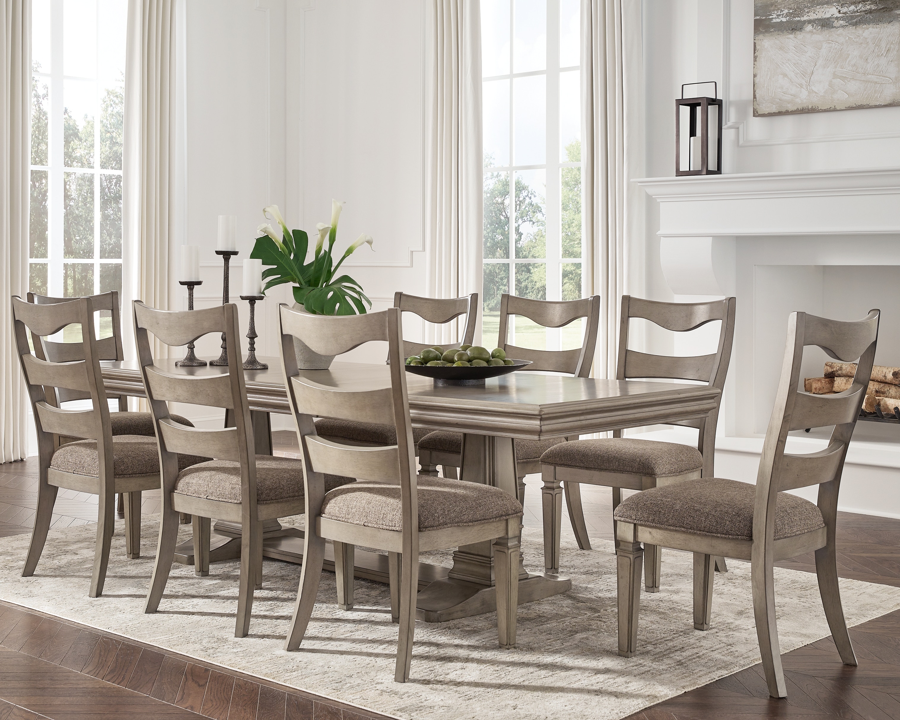 9 piece dining set deals ashley furniture