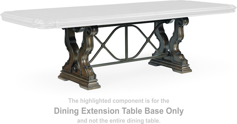 Signature Design by Ashley Maylee Dining Extension Table Base D947-55B