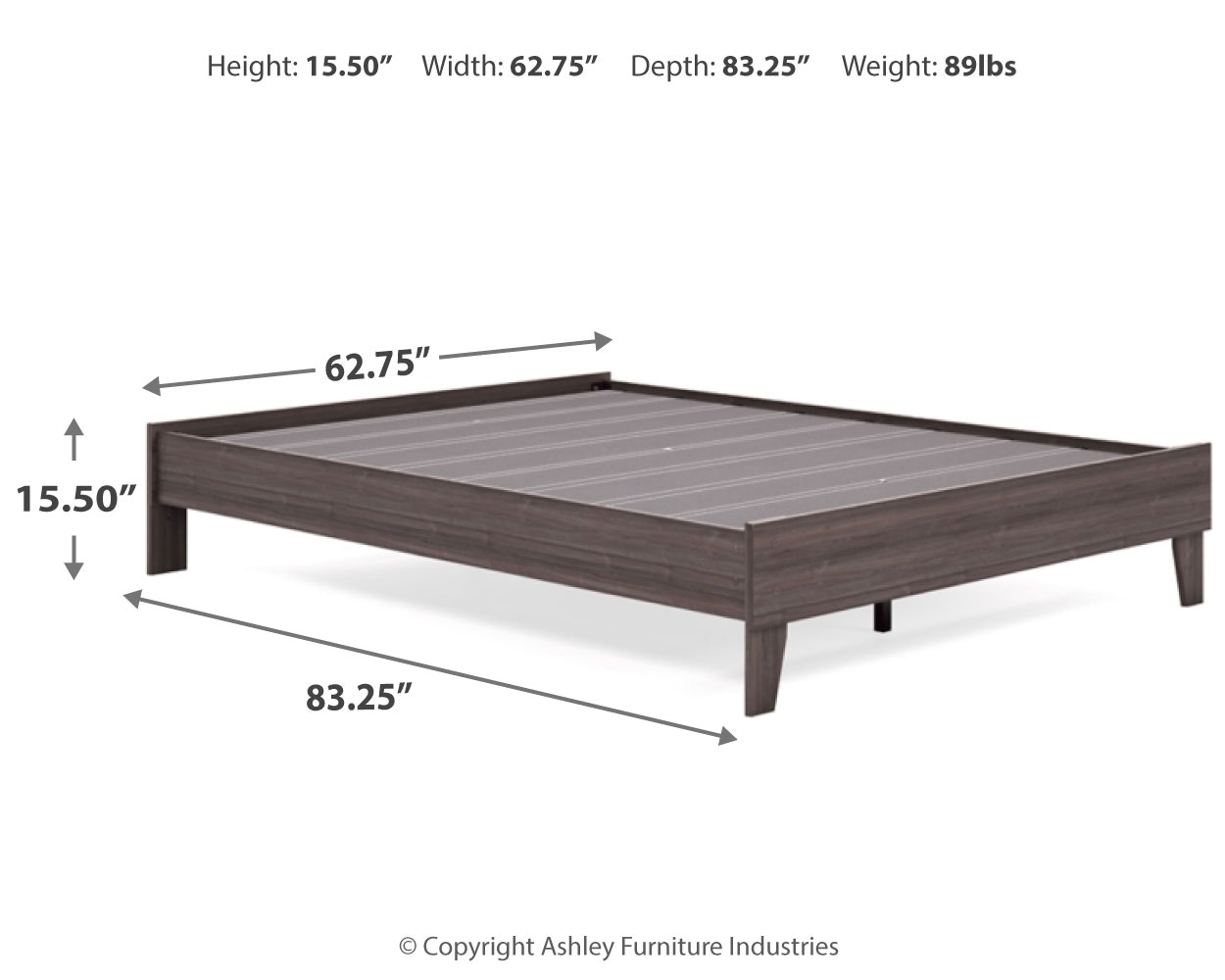 Signature Design by Ashley Bedroom Brymont Queen Platform Bed Base
