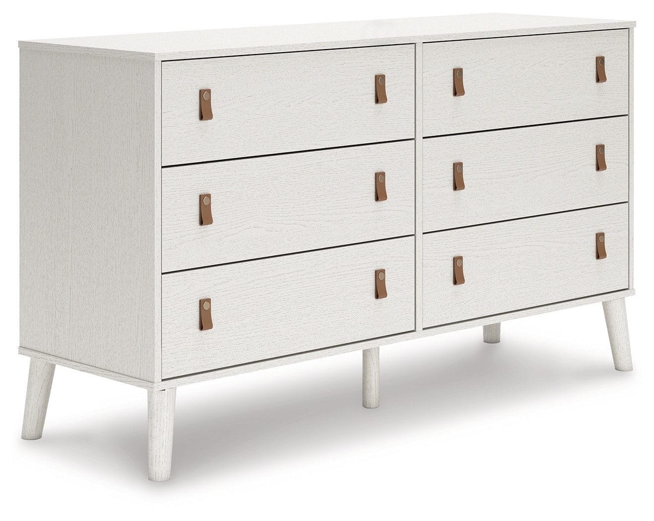 Sleek white deals dresser