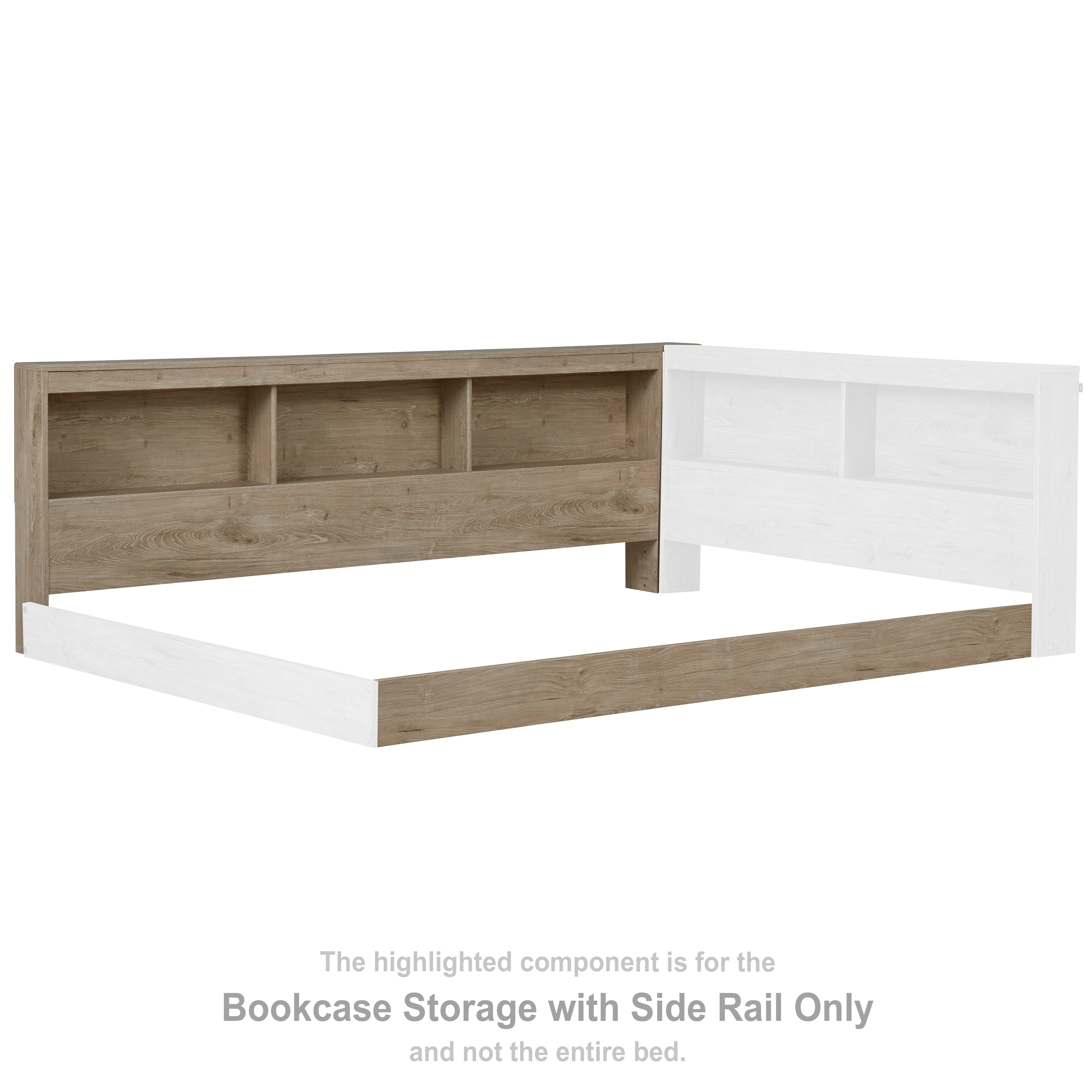 oliah bookcase storage bed