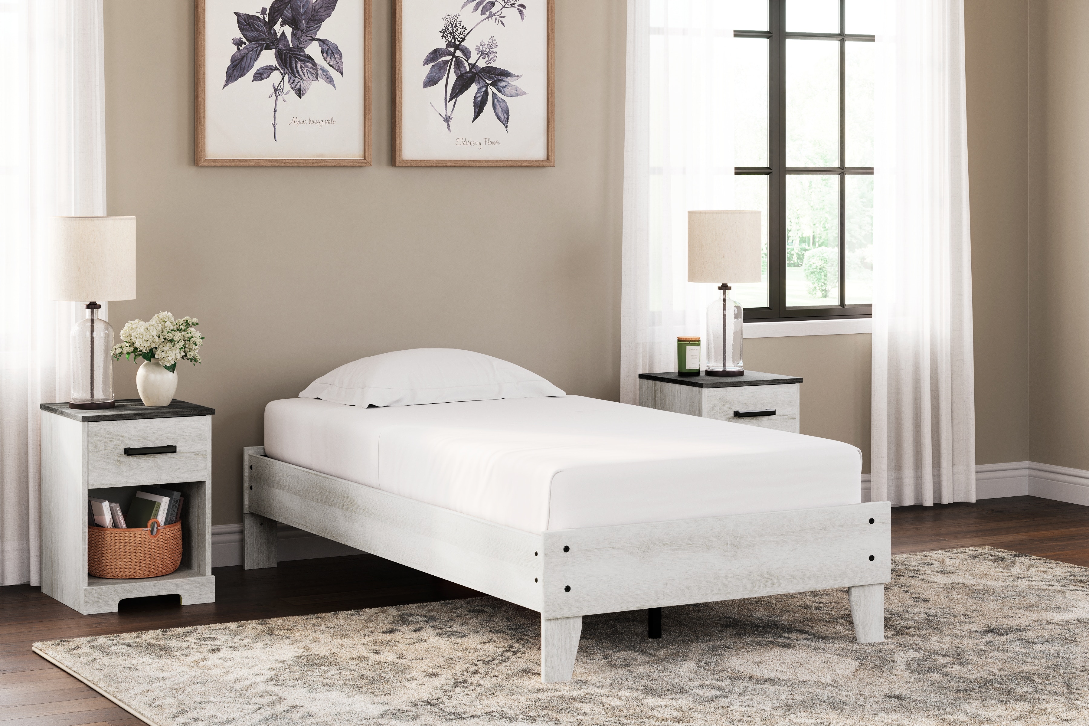 Signature Design by Ashley Bedroom Shawburn Twin Platform Bed
