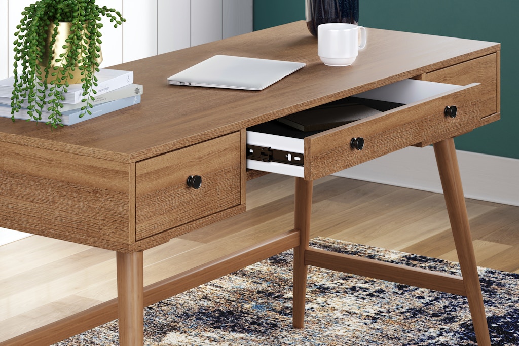 Signature Design by Ashley Thadamere Home Office Desk & Reviews