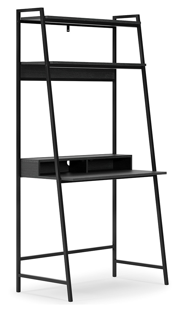 black metal ladder desk