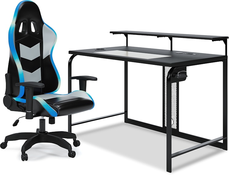 Signature Design by Ashley Lynxtyn Home Office Desk and Chair H400H5
