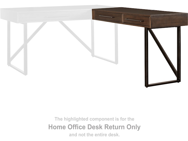 Signature Design by Ashley Starmore Home Office Desk Return H633-34R at Woodstock Furniture & Mattress Outlet