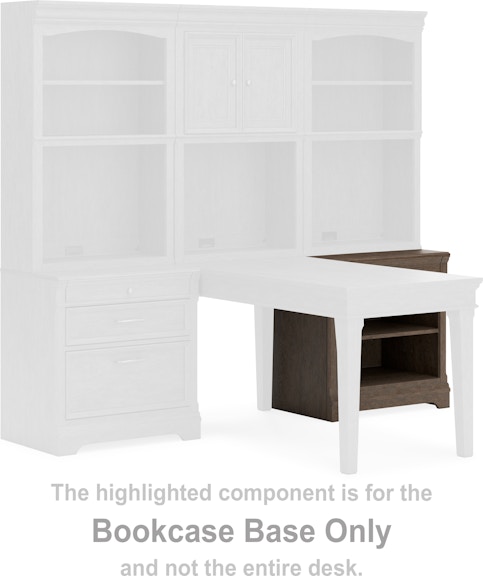 Signature Design by Ashley Janismore Bookcase Base H776-41B at Woodstock Furniture & Mattress Outlet