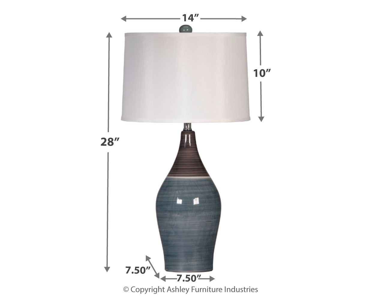 niobe ceramic table lamp