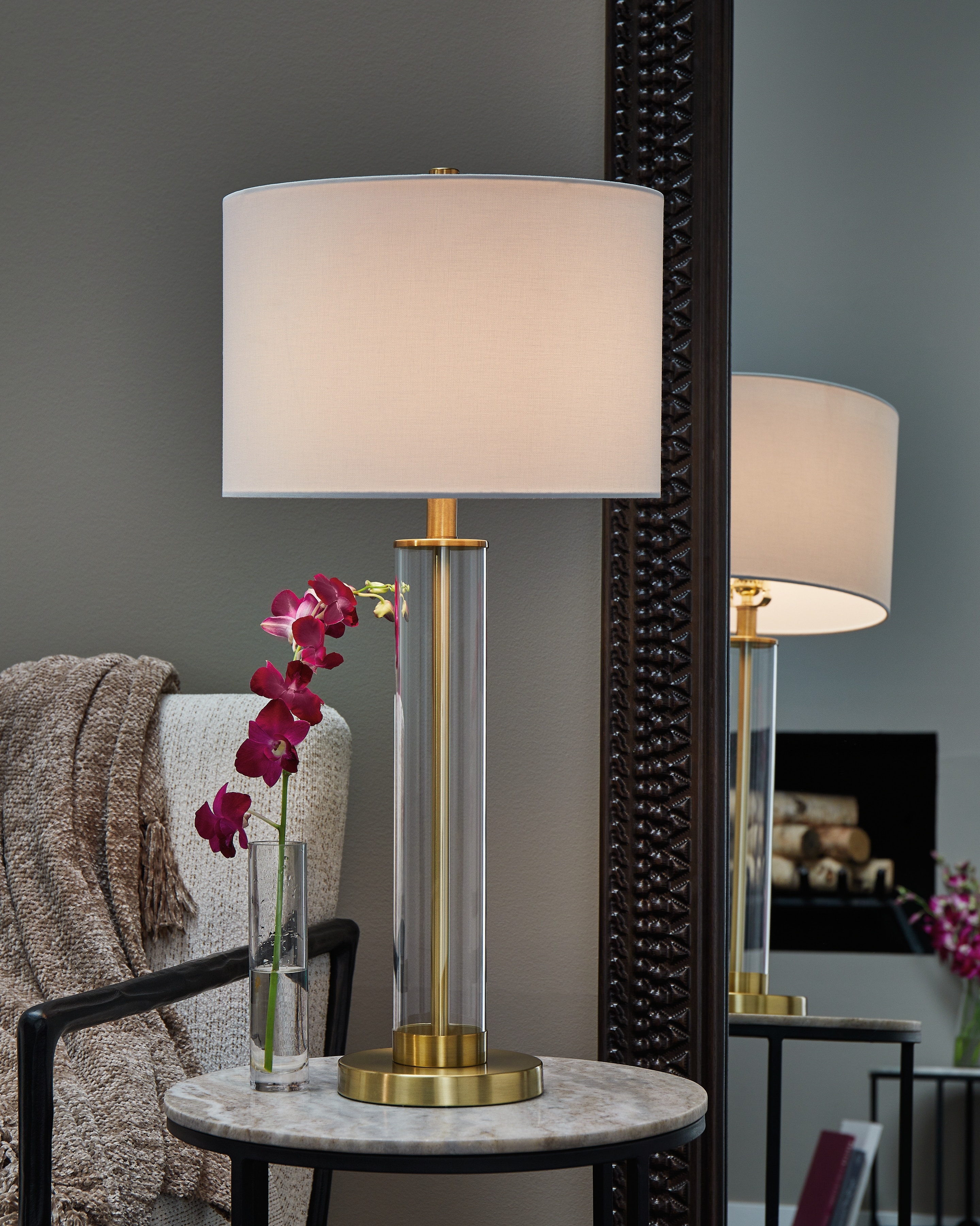 Signature Design by Ashley Table and Floor Lamps Orenman Table