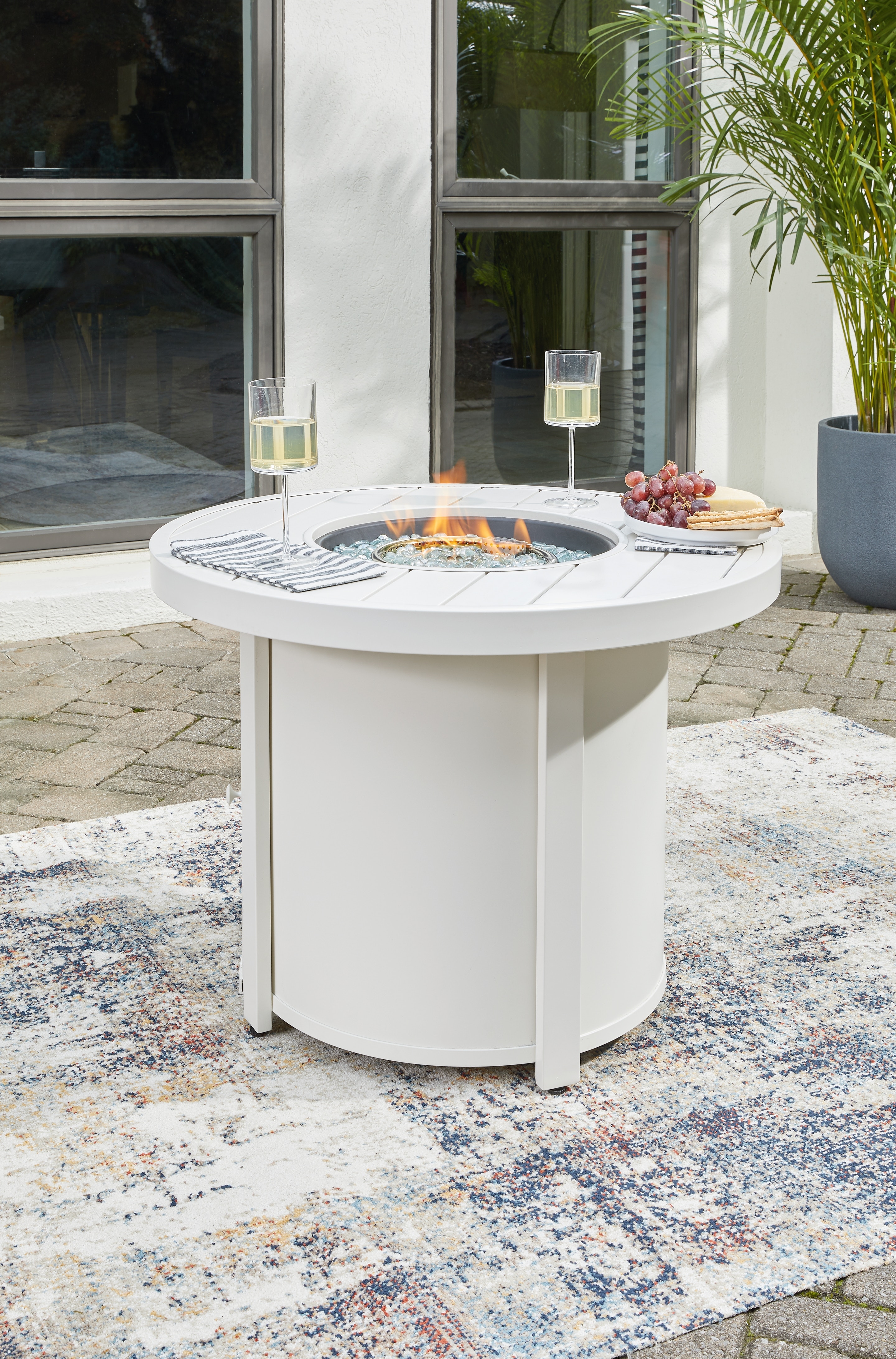 ashley fire pit table