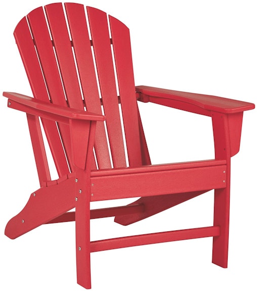 Signature Design by Ashley Sundown Treasure Red Outdoor Adirondack Chair ASP013-898