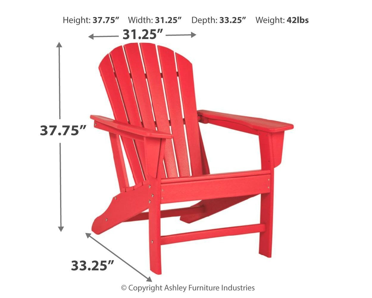 Red adirondack 2024 plastic chairs