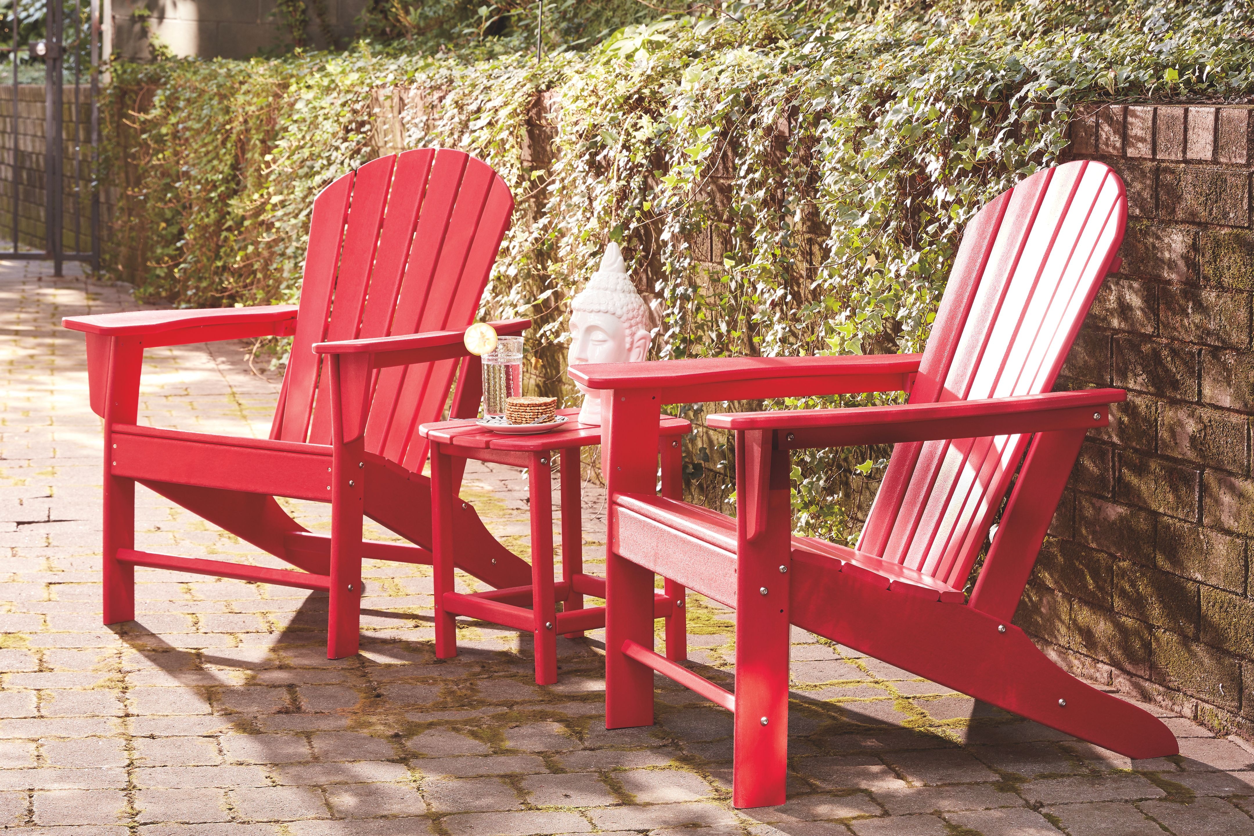 Red garden outlet chairs