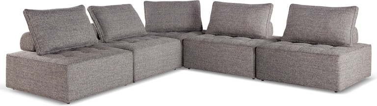 Signature Design by Ashley Bree Zee 5-Piece Outdoor Modular Seating P160P10