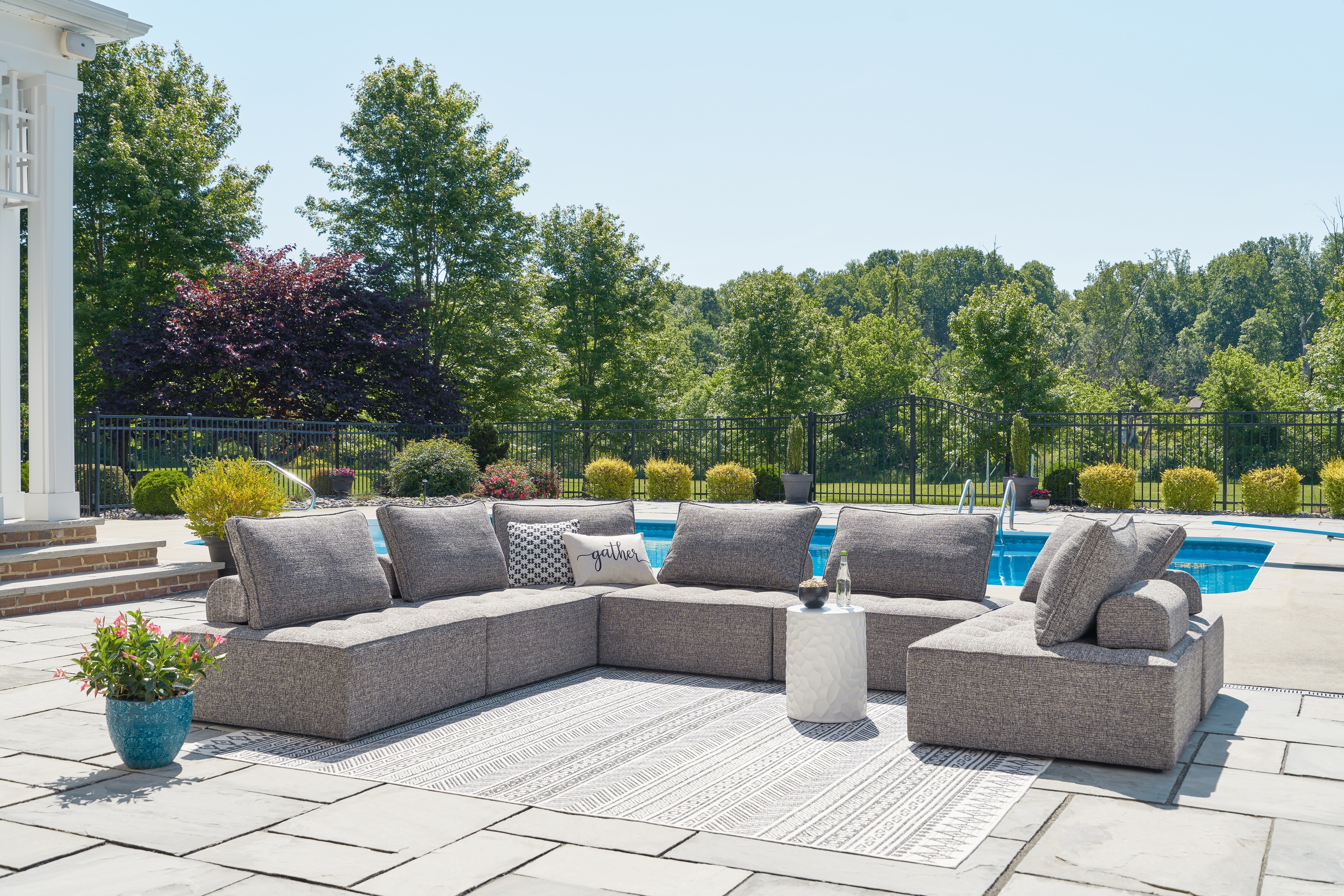 7pc outdoor online sectional