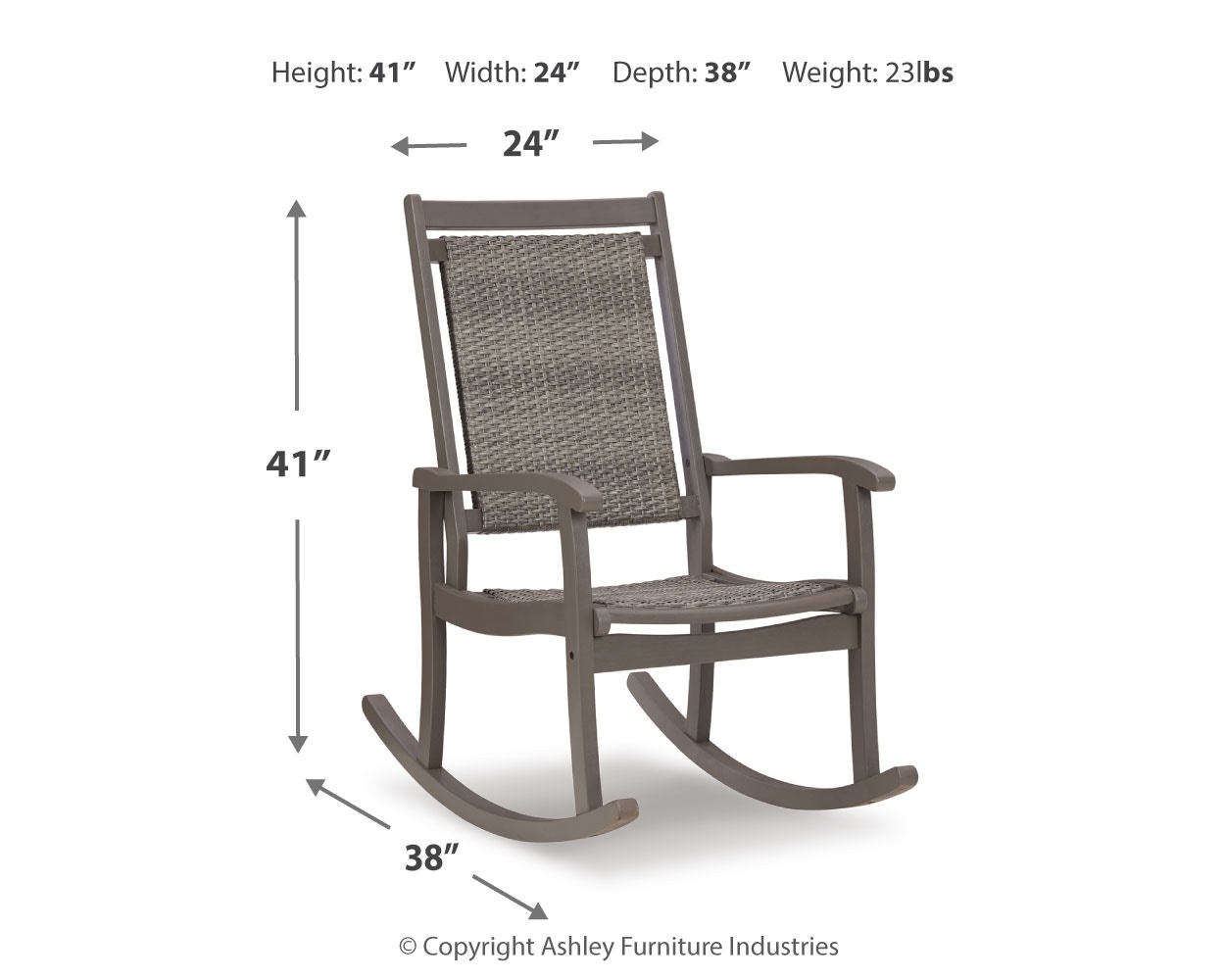 Ashley furniture shop rocking chair