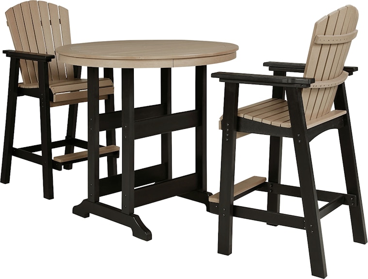 Signature Design by Ashley Fairen Trail Outdoor Counter Height Dining Table with 2 Barstools P211B2 P211B2