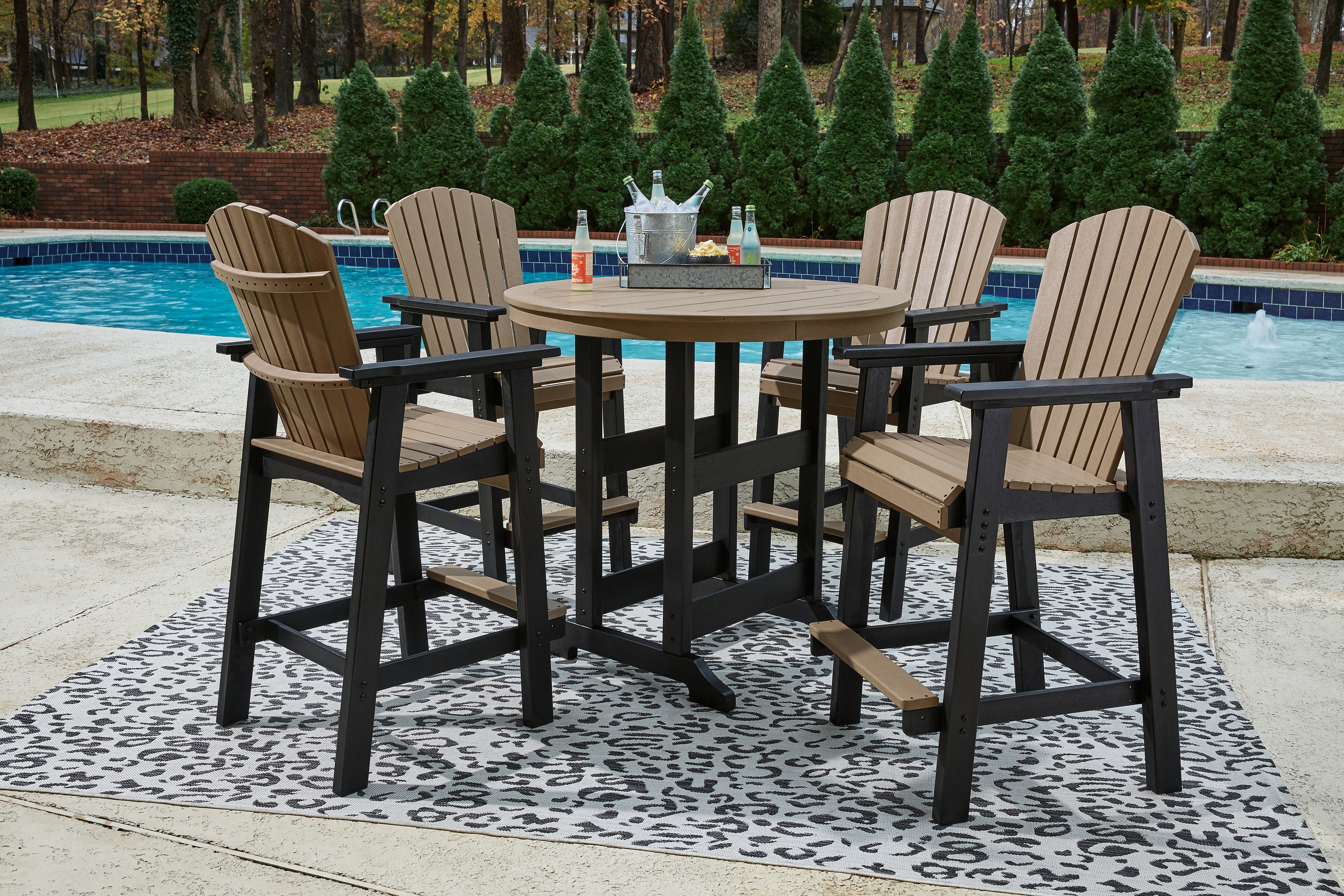 Signature Design by Ashley Outdoor Furniture 5 Piece Outdoor Dining Package PKG009513 Furniture