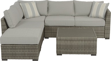 Signature Design by Ashley Outdoor/Patio 4-piece Sectional Set Four States