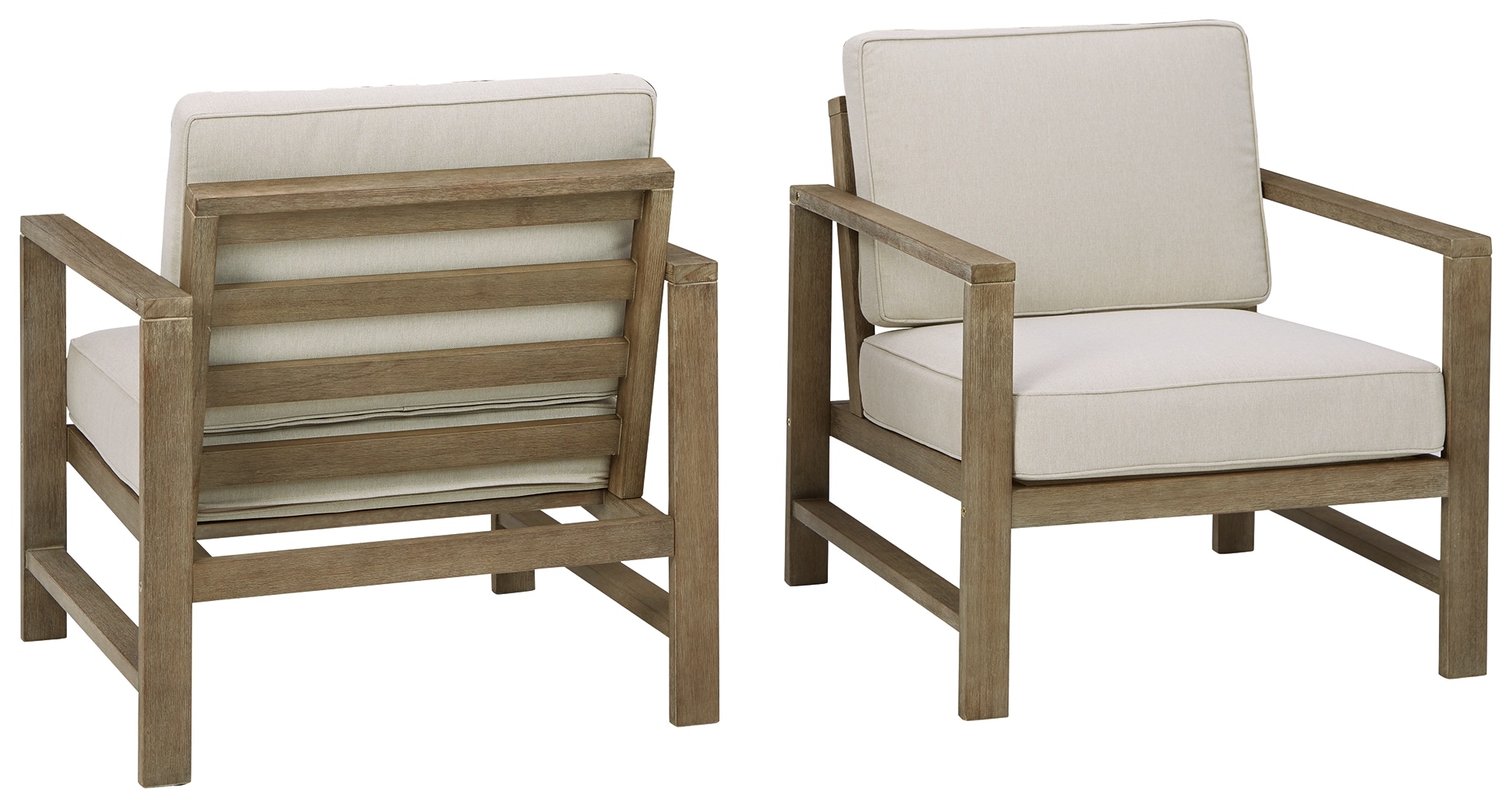 Set of 2 discount outdoor lounge chairs