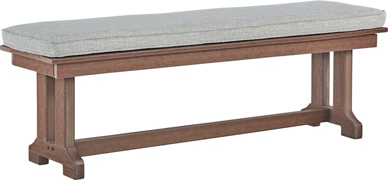 Signature Design by Ashley Emmeline Outdoor Dining Bench with Cushion P420-600 P420-600