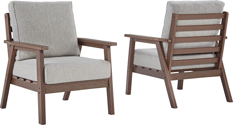Signature Design by Ashley Emmeline Outdoor Lounge Chair with Cushion (Set of 2) P420-820 P420-820
