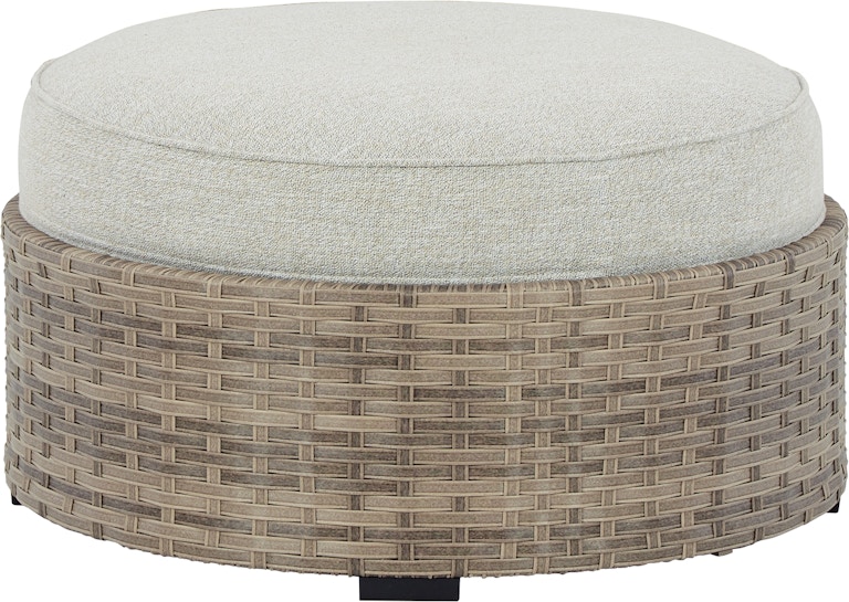 Signature Design by Ashley Calworth Outdoor Ottoman with Cushion P458-814 at Woodstock Furniture & Mattress Outlet