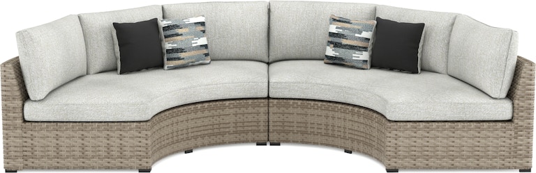 Signature Design by Ashley Calworth 2-Piece Outdoor Sectional P458P3 P458P3