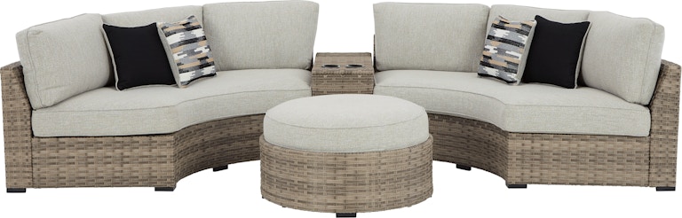 Signature Design by Ashley Calworth 4-Piece Outdoor Sectional P458P6 P458P6