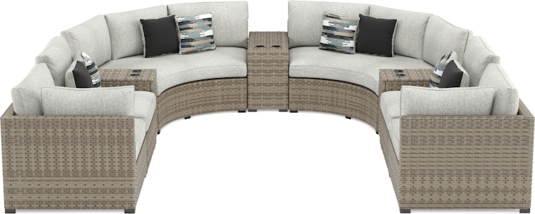 Signature Design by Ashley Calworth 9-Piece Outdoor Sectional P458P4 P458P4