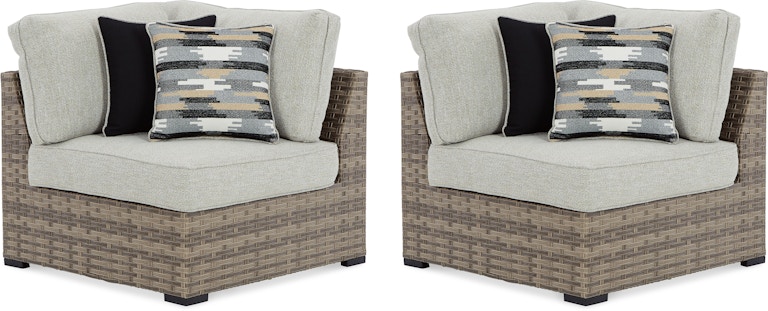 Signature Design by Ashley Calworth Outdoor Corner with Cushion (Set of 2) P458-877 P458-877