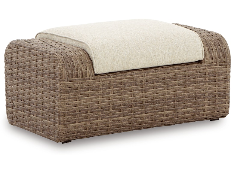 Signature Design by Ashley SANDY BLOOM Outdoor Ottoman with Cushion P507-814 P507-814
